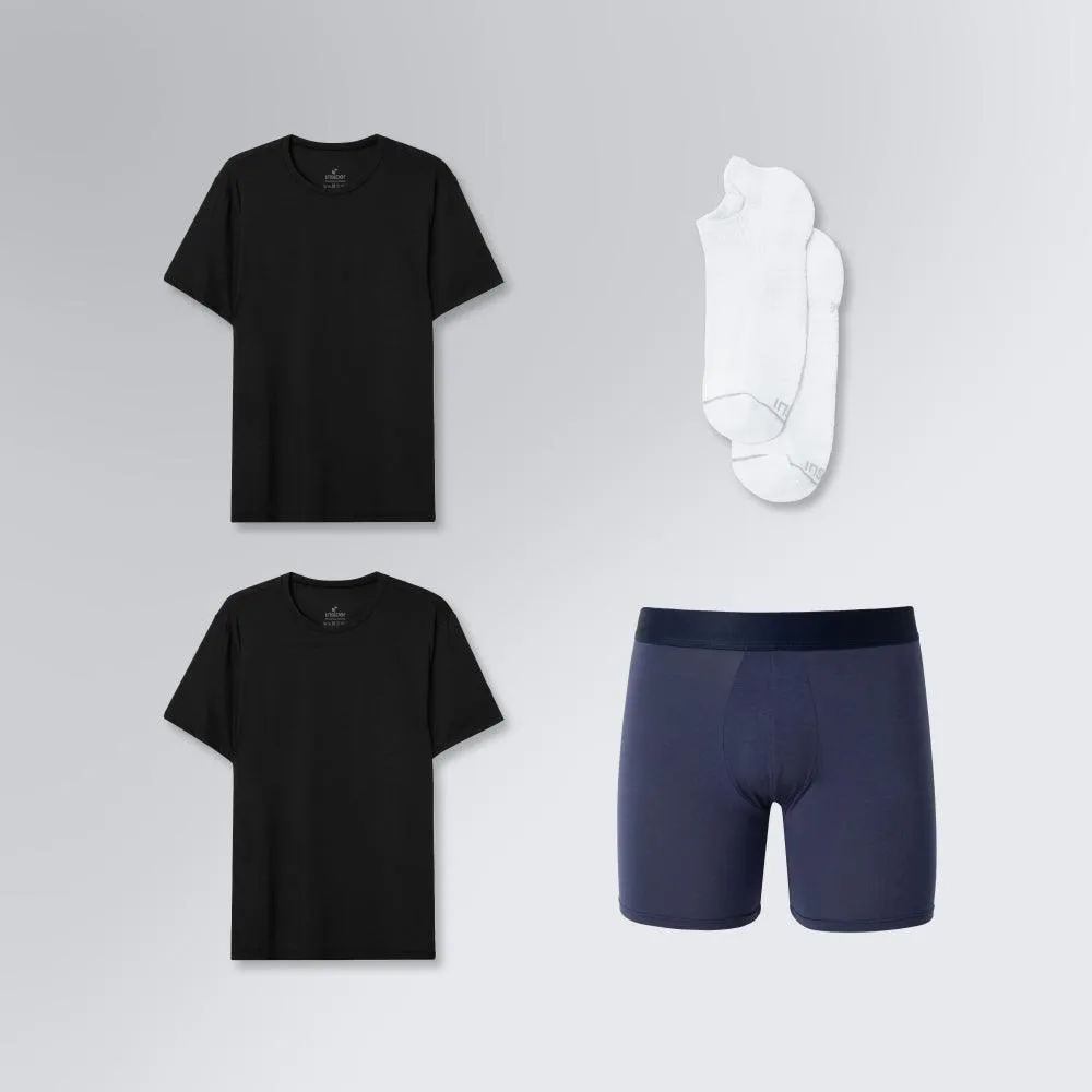 Kit Insider Starter Pack I Para Ele - 2 Camisetas Tech T Shirt + 1 Cueca Performance + 1 Meia Spectrum Socks Mid 2.0